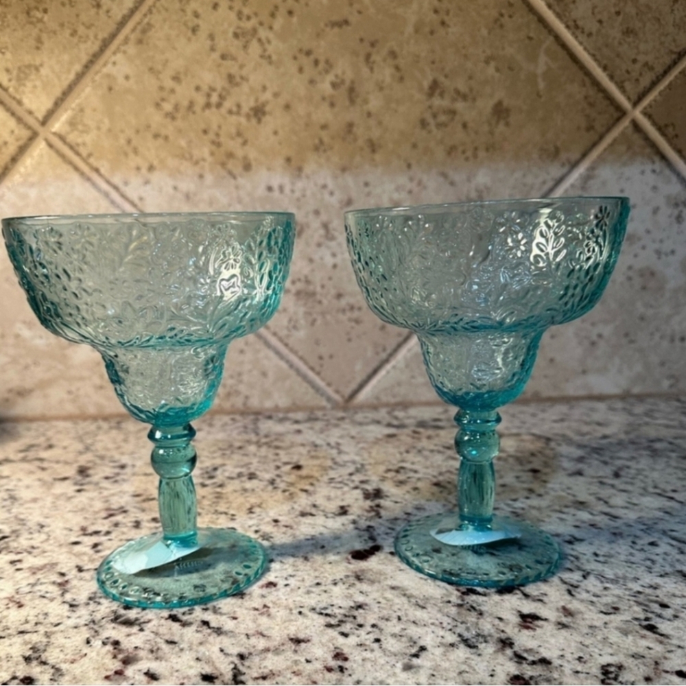 The Pioneer Woman Ditsy 14 oz Tritan Margarita Cocktail Plastic Glass